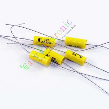 Yellow Long Leads Axial Polyester Film Capacitor 0.022uf 630v for Tube Amps