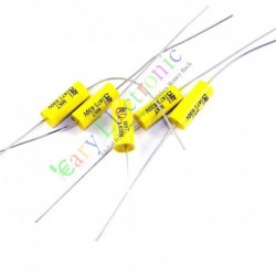 Yellow Long Lead Axial Polyester Film Capacitor 0.047uf 630v for Tube Amps