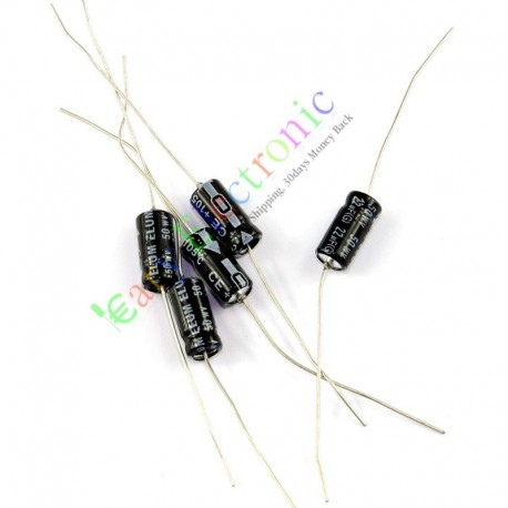 50v 22uf 105c Long Copper Leads Axial Electrolytic Film Capacitor Audio Amps