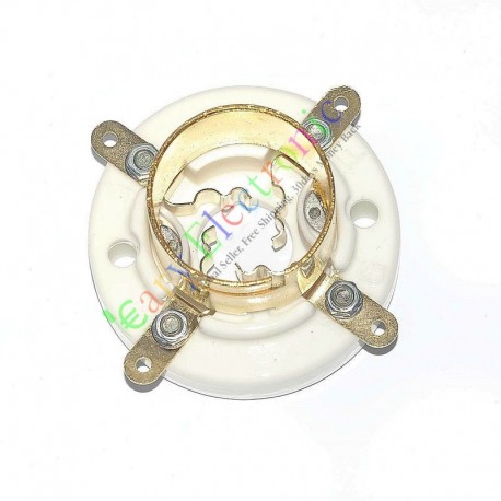 4pin Gold Ceramic Vacuum Tube Sockets for 2a3 300b 274a S4u Valve Audio Amps