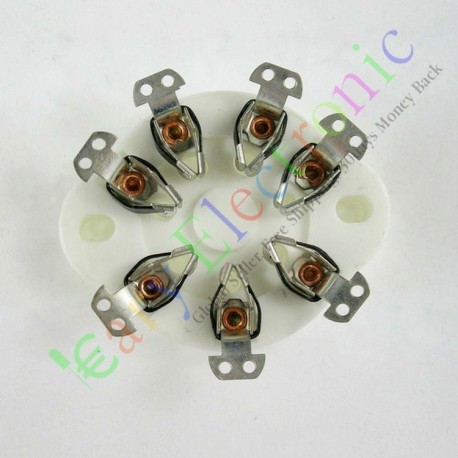 7pin Ceramic Vacuum Tube Sockets Valve Base for 1625 Audio Amps Diy Parts