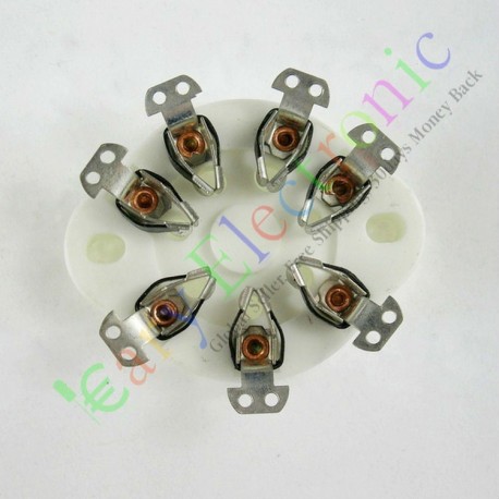 7pin Ceramic Vacuum Tube Sockets Valve Base for 1625 Audio Amps Diy Parts