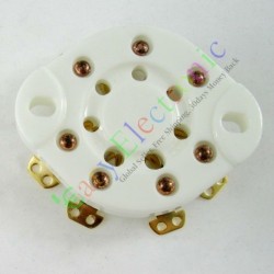 7pin Gilded Ceramic Vacuum Tube Socket Gold Valve Base Fr 1625 Audio Amp DIY