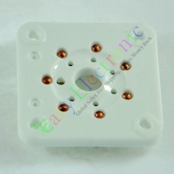 7pin Silver Ceramic Vacuum Tube Socket Amps Valve Base 6c33 832 829 Fu29 826