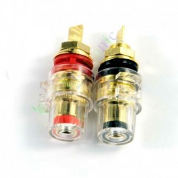 Gold Plated Copper Speaker Cable Amp Binding Post for Tube Audio Amp Parts