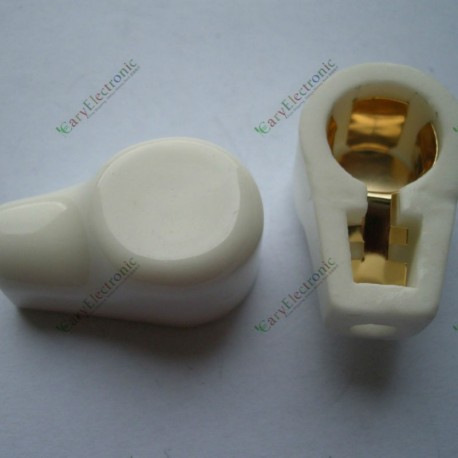 Gold Tube Caps Ceramic Socket for 811 805 572b 813 Mcdg Audio Amp Parts