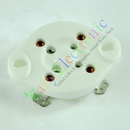 4pin Chassis Ceramic Vacuum Tube Socket Silver Base U4a for 300b 811 45 71a