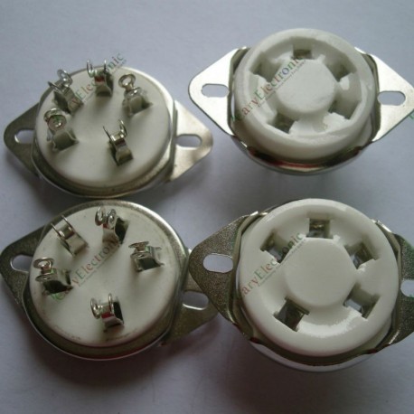 5pin Ceramic Tube Sockets for 807 Valve 5-21 Us Style Base Audio Amps