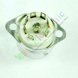 Mini 7pin Ceramic Vacuum Tube Sockets Valve Base for Aee91 Ec92 Audio Amps