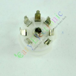 Mini 7pin PCB Ceramic Vacuum Tube Sockets Valve Base 12ae6 6at6 12av6 Audio