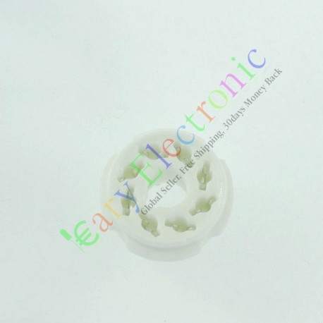 8pin Ceramic vacuum tube socket octal valve base Fr KT88 EL34B 6550 6SN7 amp