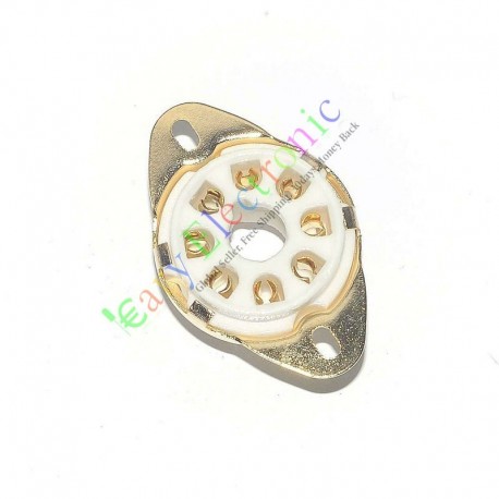 8 PIN Gold Ceramics Vaccum Tube Sockets Saver for Kt88 6550 El34 Audio Amps
