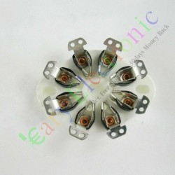 8pin Ceramic Vacuum Tube Sockets Valve Base Fr Kt88 El34 6550 6sn7 Audio Amp