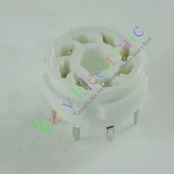 8pin PCB Mount Silver Ceramics Vaccum Tube Socket 6l6 El34 Kt88 6550 6sn7