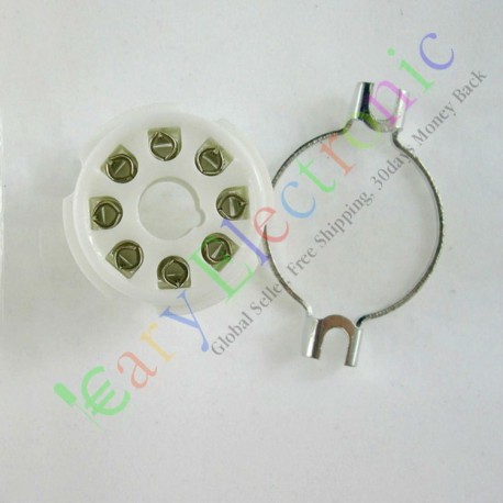 8pin Ceramic Vacuum Tube Socket Octal Valve Base Fr El34 Kt88 6550 6sn7 6l6g