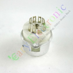 9pin Ceramic Vacuum Tube Socket Valve Base Shield 12ax7 12au7 Ecc83 Ecc82