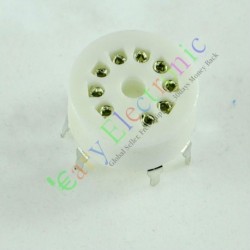 9pin PCB Ceramics Vaccum Tube Socket Saver for 12au7 12ax7b Ecc83 Radio Hifi