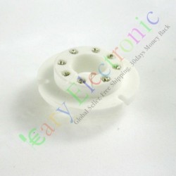 8pin Ceramic Vacuum Tube Sockets Valve Base Fr Fu50 Gu50 Lv3 5u8c 5u9c Fu15