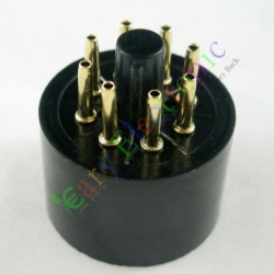 Gold 8pin Bakelite Tube Socket Valve Base Triode Rectifier Fr Kt88 El34 6550