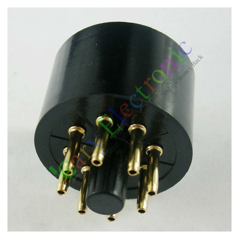 Vacuum Tube Socket MECCANIXITY 8 Pin Ceramic Tube Sockets - GZS8-B1 For 12AX7, 12AU7 Vacuum Tubes 5 Pack Audio Tube Amplifier Socket