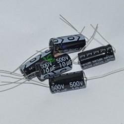 500v 10uf 105c Long Copper Leads Axial Electrolytic Capacitor Audio Amps
