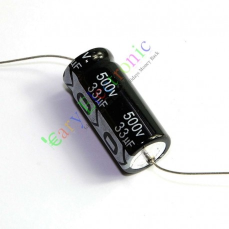 500v 33uf 105c Long Copper Leads Axial Electrolytic Capacitor Audio Amps