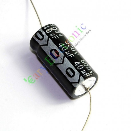 500v 40uf 105c Long Copper Leads Axial Electrolytic Capacitor Audio Amps