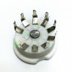 9pin PCB Ceramic vacuum tube socket valve 12AX7 12AU7 ECC83 Audio amp part