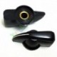 chicken head knob aged black set 6mm screw brass insert pedal control audio