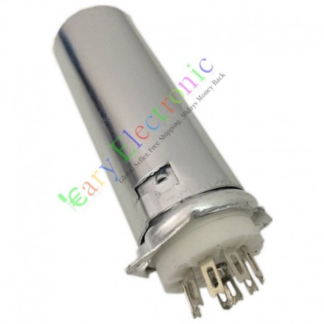 9pin Ceramic vacuum tube socket valve with Shield Cover 70MM audio amp DIY