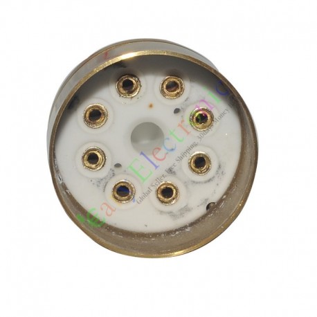 8pin Gold Ceramics tube sockets valve base For 6N8 EL34 6550 audio amps DIY