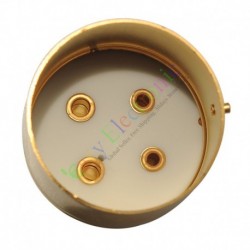 4pin Gold Ceramic vacuum tube sockets valve base For U4A 300B 811 audio amp