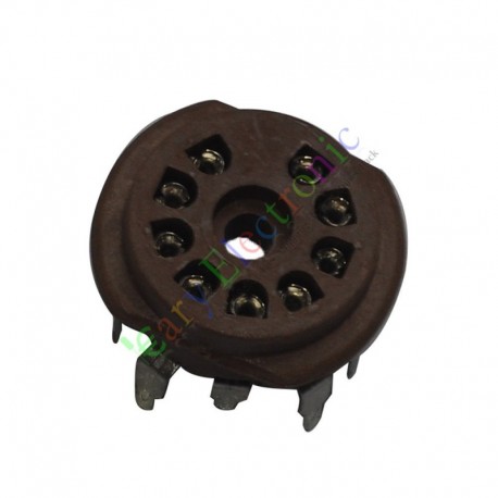 9pin PCB Bakelite Vacuum tube sockets value For 12AX7 6P1 6N1 6N3 audio amp