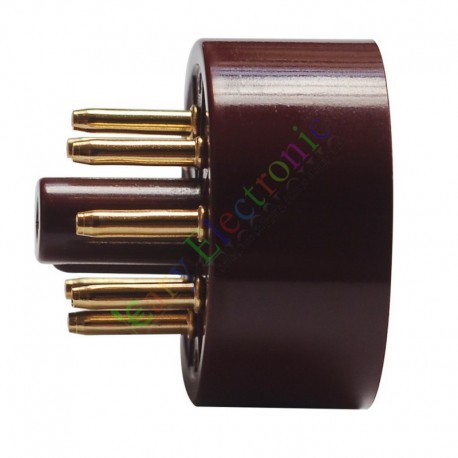 8Pin Red Gold Bakelite Vacuum Tube sockets Saver Fr 6L6 EL34 KT88 audio amp