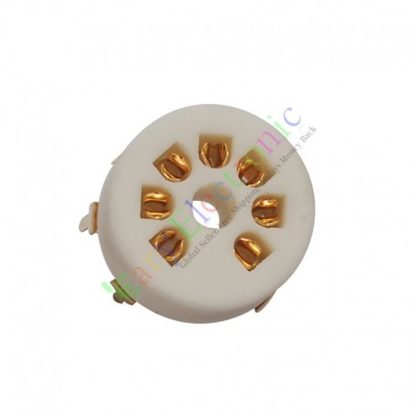 7pin Gold Ceramic vacuum tube sockets valve base B7G 6AU6 EF95 6C4 6X4 6066