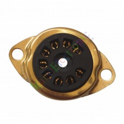 9Pin Gold Vacuum TUBE SOCKET SAVER MOUNT FR 12AX7 12AU7 ECC82 ECC83 radio