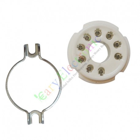 9pin Ceramic vacuum tube sockets valve For PL504 EL519 6P12P audio amps DIY