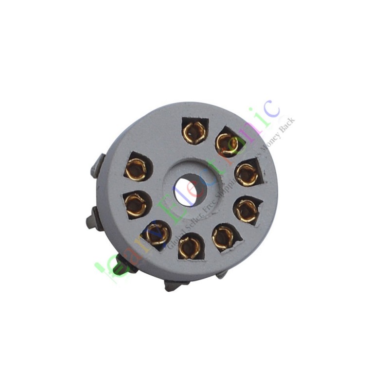Lot De 10 Supports Céramique Pour Tubes Audio 9 Pins B9A - Compatible 12AX7, 12AU7, ECC83, Etc.