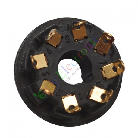 8pin Vacuum Tube Gold plated bakelite Sockets for KT88 6550 EL34 6L6 amps