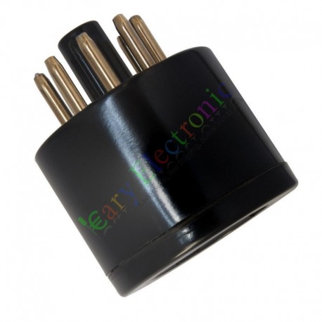 Gold Bakelite Vacuum Tube Socket 8Pin to 4pin 5Z3 80 6A3 to 5U4G GZ37 audio