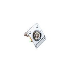 Silver Square Jack Plate Socket to fit LP Tele Style Electronic Guitar Part