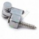 Silver Electric Guitar Neck Ball Press Button Screw Musical Instrument Part