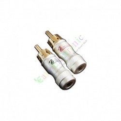 Gold Plated Copper RCA/AV Plug Screw Locking tube Audio HIFI Connector amp